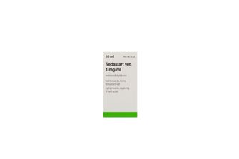 Sedastart vet. 1 mg/ml Medetomidin, Injektionsvätska, lösning, 10 milliliter
