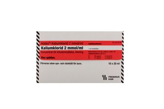Addex-Kaliumklorid 2 mmol/ml Kaliumklorid, Koncentrat till infusionsvätska, lösning, 10 x 20 milliliter
