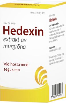 Hedexin Sirap Extrakt av murgröna. 100 ml