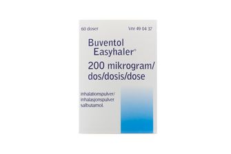 Buventol Easyhaler 200 mikrogram/dos Salbutamol, Inhalationspulver, 60 dos(er)