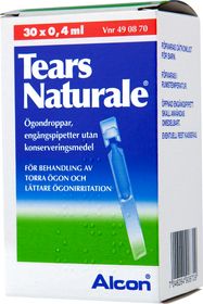 Tears Naturale Ögondroppar, lösning i endosbehållare 3 mg/ml + 1 mg/ml 30 x 0,4 milliliter