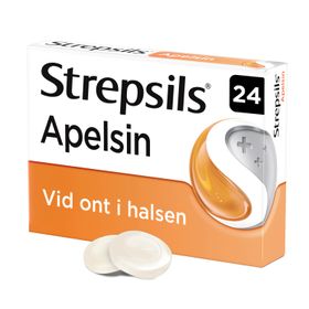 Strepsils Apelsin 2,4-Diklorobensylalkohol, Sugtablett, 24 styck