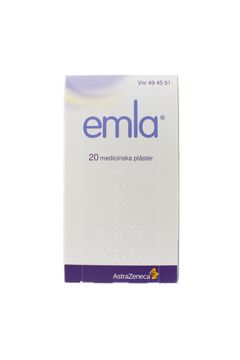 EMLA Medicinskt plåster 25 mg/25 mg Lidokain + prilokain 20 styck