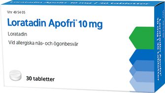 Loratadin Apofri 10 mg Loratadin, Tablett, 30 tablett(er)