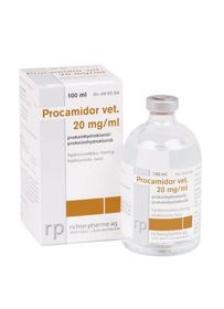 Procamidor vet. 20 mg/ml Prokain, Injektionsvätska, lösning, 100 milliliter