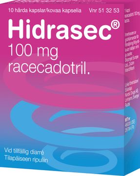 Hidrasec 100 mg Racekadotril, kapsel, hård, 10 st