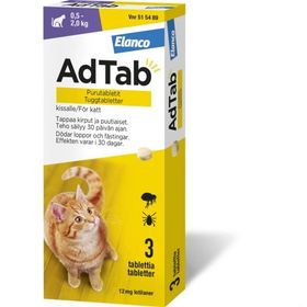 AdTab 12 mg Lotilaner, Tuggtablett, 3 tablett(er)