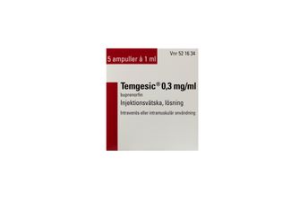 Temgesic 0,3 mg/ml Buprenorfin, Injektionsvätska, lösning, 5 x 1 milliliter