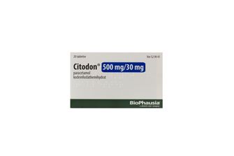 Citodon 500 mg/30 mg Kodein och paracetamol, Tablett, 20 styck