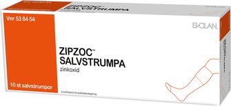 Zipzoc Salvstrumpa Zinkbandage utan tillägg, Salvstrumpa, 10 styck