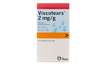 Viscotears 2 mg/g Tårsubstitut och övriga indifferenta medel, Ögongel i endosbehållare, 30 x 0.6 milliliter