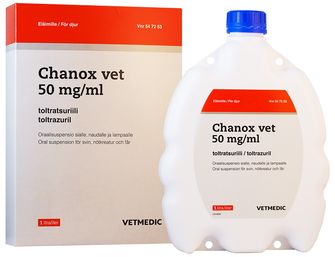 Chanox vet 50 mg/ml Toltrazuril, Oral suspension, 1 liter