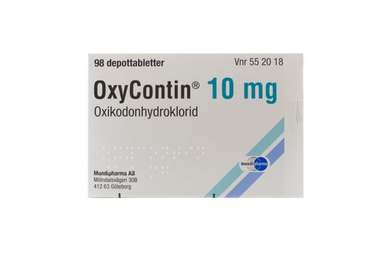 OxyContin Depottablett 10 mg Oxikodon 98 styck