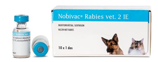 Nobivac Rabies vet. Injektionsvätska, suspension 2 IE 10 x 1 dos(er)