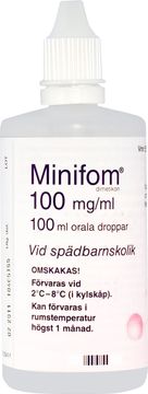 Minifom Orala droppar, emulsion 100 mg/ml 100 milliliter