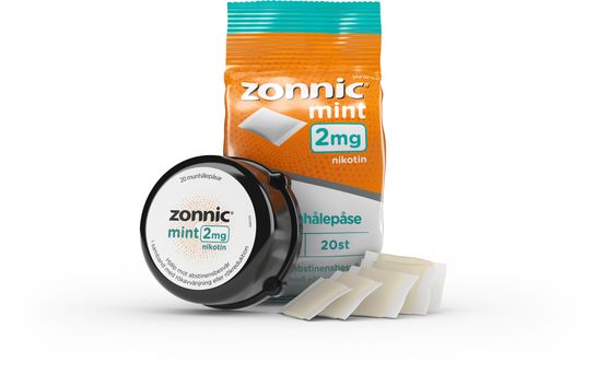 Zonnic Mint 2 mg Nikotin, munhålepulver i portionspåse, 20 st