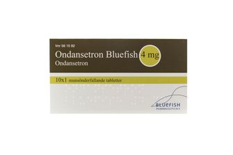 Ondansetron Bluefish 4 mg Ondansetron, Munsönderfallande tablett, 10 x 1 tablett(er)