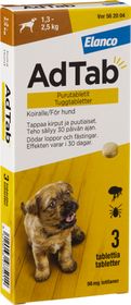 AdTab 56 mg Lotilaner, Tuggtablett, 3 tablett(er)