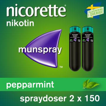 Nicorette Pepparmint 1 mg/spray Nikotin, munhålespray, 2x150 doser