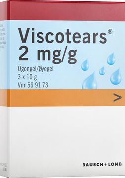 Viscotears Ögongel 2 mg/g Karbomer 3 x 10 gram