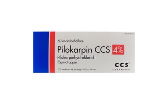 Pilokarpin Karo Pharma 4 % Pilokarpin, Ögondroppar, lösning i endosbehållare, 6 x 10 x 1 styck