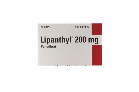Lipanthyl Kapsel, hård 200 mg Fenofibrat 30 styck
