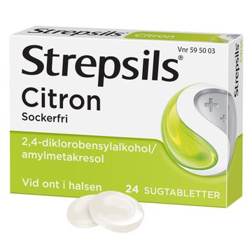 Strepsils Citron Diklorobensylalkohol/Amylmetakresol, sugtablett, 24 st