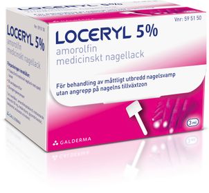 Loceryl 5 % Amorolfin, Medicinskt nagellack, 3 milliliter