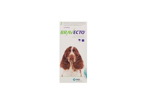 Bravecto för mellanstora hundar (>10-20 kg) Tuggtablett 500 mg 2 tablett(er)