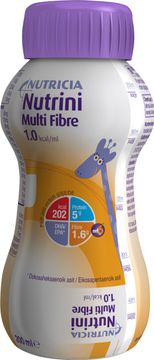 Nutrini Multi Fibre barnsondnäring med fiber, plastflaska 24 x 200 milliliter