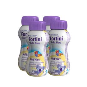 Fortini komplett, drickfärdigt, barnkosttillägg vanilj, 4 x 200 milliliter