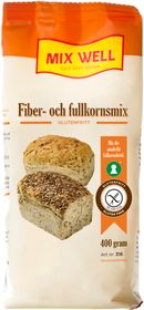 Glutenfri fiber och fullkornsmix mjölmix neutral, 400 gram