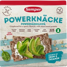 Schär Powerknäcke, glutenfri, laktosfri knäckebröd 225 gram