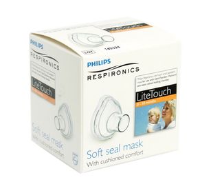 OptiChamber Diamond LiteTouch ansiktsmask ansiktsmask 0-18 månader (orange) Small, 1 styck