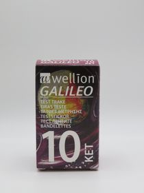 Wellion Galileo teststickor för blod-keton Teststicka för mätning av ketoner i blod 10 styck