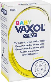 Vaxol Baby Öronspray Från 6 Månader Öronspray som mjukgör och rengör hörselgången 10 ml