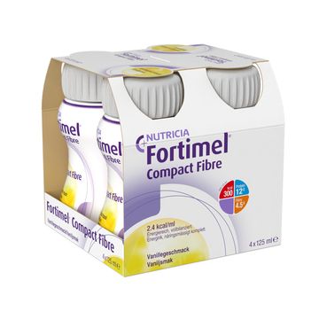 Fortimel Compact Fibre drickfärdigt kosttillägg, vanilj 4 x 125 milliliter