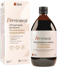 Femineral Lättupptagligt Järntillskott Flytande järn- och mineraltillskott 500 ml