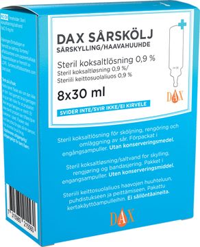 DAX Sårskölj Sårskölj, 8x30 ml