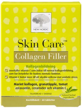 Skin Care Collagen Filler Tablett, 60 st