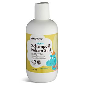 Kronans Apotek Doris Schampo & Balsam För barn parfymfri 250 ml