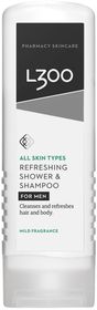 L300 Dusch/Shampoo för män 2 in 1 duschkräm och schampo, 250 ml