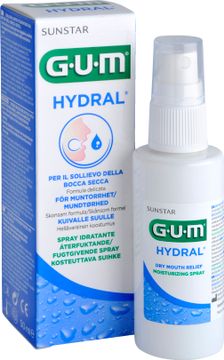 GUM Hydral återfuktande spray Spray mot muntorrhet, 50 st