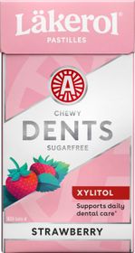 Läkerol Dents Strawberry Tuggpastill 36 g