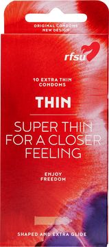 RFSU Thin Extra Tunna & Profilerade Kondomer Kondomer, 10 st