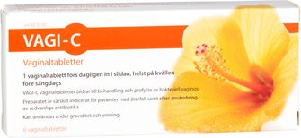 Vagi-C Vaginaltablett Vaginaltabletter, 6 st