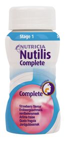 Nutilis Complete stage 1 komplett kosttillägg, jordgubb 4 x 125 milliliter