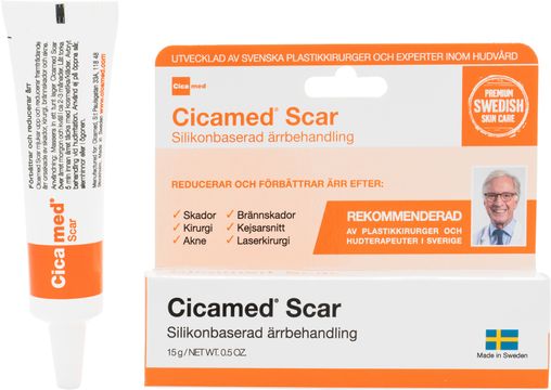 Cicamed Scar Silikonbaserad Ärrbehandling Ärrbehandling, 15 g