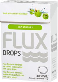 Flux Drops Krusbär Läskande sockerfria sugtabletter 30 st