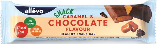 Allévo Snack Bar Caramel Chocolate Snackbar, 35 g